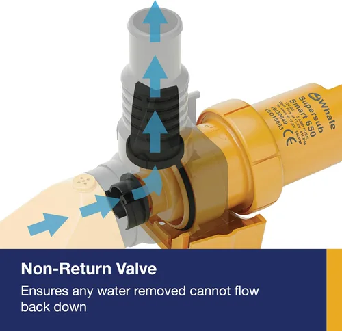 Vista 4 de Whale Supersub - Bomba de sentina eléctrica inteligente, para uso en agua dulce o salada