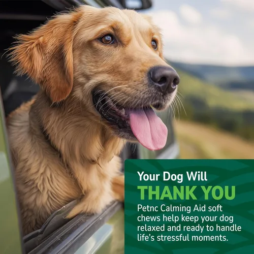 Vista 5 de Petnc Calming Aid - Masticables suaves para perros (120 unidades), para perros, ayuda a promover la calma y la relajación, masticables calmantes