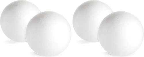 Vista 10 de Juvale Sphere Craft - Bolas de espuma de poliestireno blanco de 7.5 pulgadas, paquete de 2 unidades para proyectos de bricolaje, centros de mesa