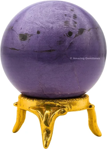 Vista 16 de Amazing Gemstone Bola de cristal de cuarzo transparente con soporte, bolas de meditación de esfera de cristal de 1.5 pulgadas para brujería y bolas