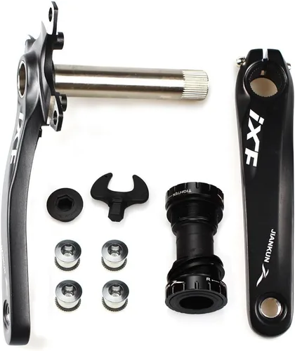 CYSKY Juego de bielas para bicicleta de montaña, 6.693 in, 6.890 in, 104 BCD con kit de soporte inferior y pernos de plato para bicicleta de