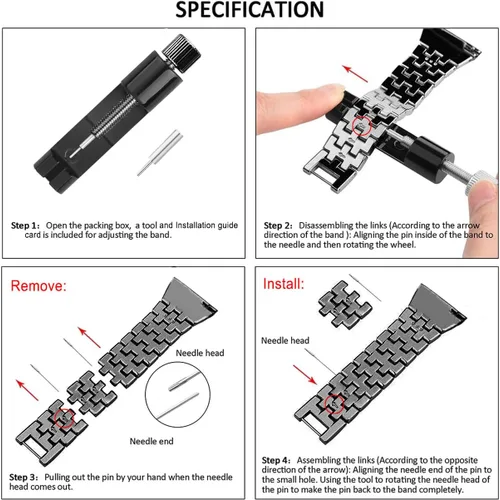 Vista 6 de DEALELE Correas compatibles con Samsung Galaxy Watch 7 / FE / 6/6 Classic / 5/5 Pro / 4/4 Classic / 3 de 1.614 in / Huawei GT3 / GT2 de 1.654 in