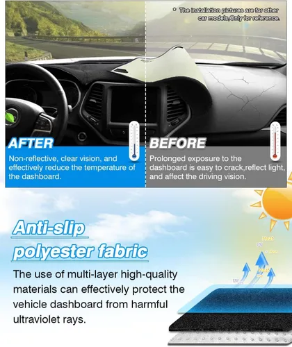 Vista 6 de CARTIST Cubierta para Tablero Específica para Vehículo Compatible con Ford Escape 2020-2025 2026 (Sin HUD), Cubierta de Tablero para Accesorios
