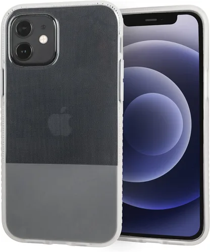 BodyGuardz Funda Stack de protección contra impactos de 10 pies compatible con el iPhone 12 Mini (dos tonos transparentes)