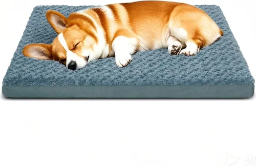 Vista 10 de Camas ortopédicas para perros con funda extraíble lavable, alfombrilla de espuma para mascotas con parte inferior antideslizante, camas impermeables