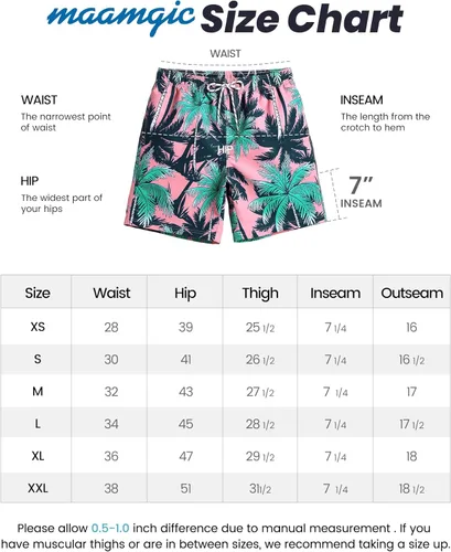 Vista 8 de maamgic - Traje de baño para hombre, shorts para nadar de secado rápido con forro de malla, diseño divertido