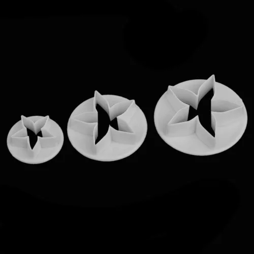 Vista 7 de 33 piezas Fondant Cake Cookie Plunger Cutter Sugarcraft Flor Hoja Mariposa Forma de Corazón Decoración Molde DIY Herramientas