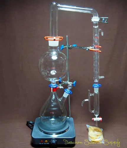 Aparato de destilación de vapor de aceite esencial, unidad de destilación, con kit de condensador Allihnn