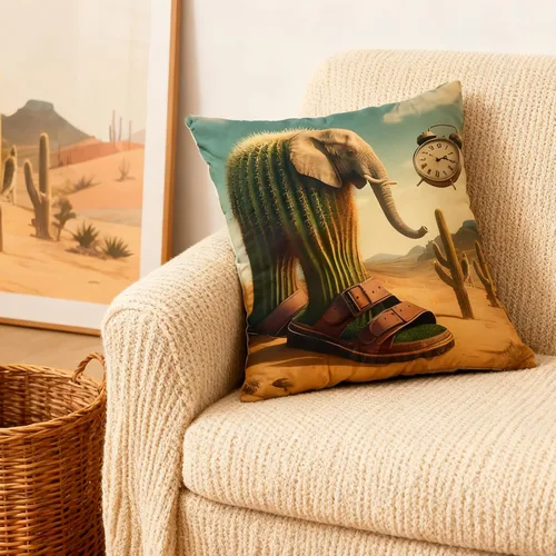Vista 7 de Juego de 4 fundas de almohada para decoración navideña Italian Brainrot, fundas de almohada de impresión doble cara de 45.7 x 45.7 cm, fundas