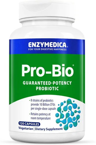 Vista 11 de Enzymedica, Pro-Bio, Probiótico resistente al estómago resistente a los ácidos para una digestión saludable, 10 mil millones de UFC, 30