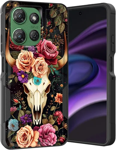 Vista 114 de para Moto G Play 4G 2024, funda de dos capas híbrida resistente y a prueba de golpes, PC duro + silicona suave protectora para Motorola Moto G Play