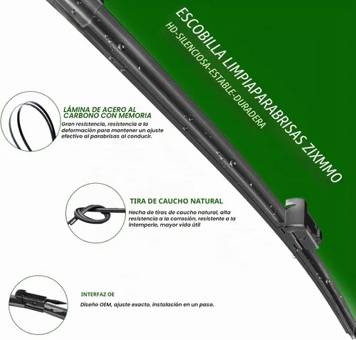 Vista 2 de 2 limpiaparabrisas de repuesto de fábrica para Lincoln MKZ 13-2020, Mustang