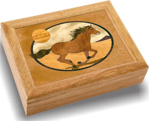 Joyero y regalo de madera de caballo, hecho a mano en Estados Unidos, calidad inigualable, único, no hay dos iguales, obra original de arte en
