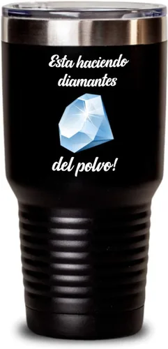 Vista 3 de Regalos catolica cristianas vaso en espanol con versiculos de la biblia para padres diamantes Negro