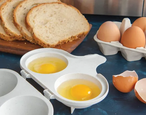 Vista 3 de Nordic Ware Juego de desayuno 3 en 1, 2 piezas, blanco