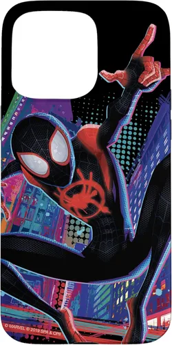 Vista 31 de Marvel Spider-Man Into The Spider-Verse Miles Morales City - Carcasa para iPhone 17