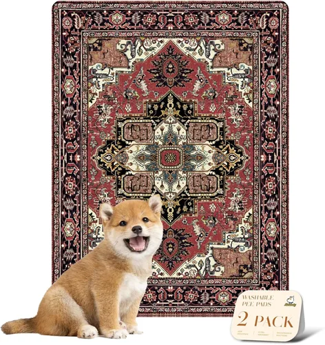 Vista 21 de nunubaby Almohadillas reutilizables para orina de perros, para jaulas y pisos, Almohadillas lavables para orina de perros, elegantes, Beige