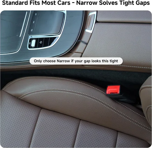 Vista 4 de Givifive Juego de 2 Rellenos de Espacios para Asientos de Automóvil, Espuma Suave Multifuncional Relleno de Espacios Laterales del Asiento