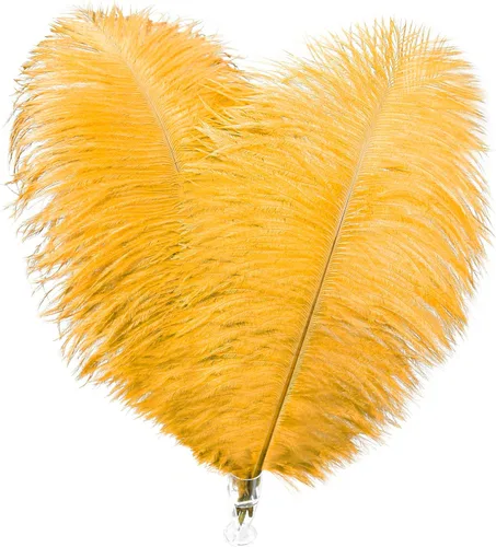 Vista 24 de Soarer Plumas de avestruz beige a granel, 30 piezas de 8 a 10 pulgadas para centros de mesa de boda, decoración del hogar y manualidades (beige)