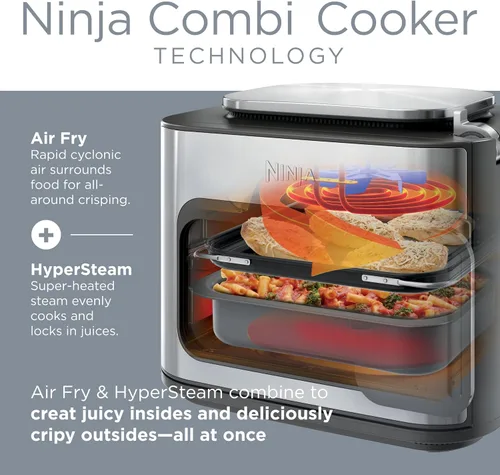 Vista 3 de Ninja Combi™ 14 en 1 Multicooker, freidora de aire, horno tostador