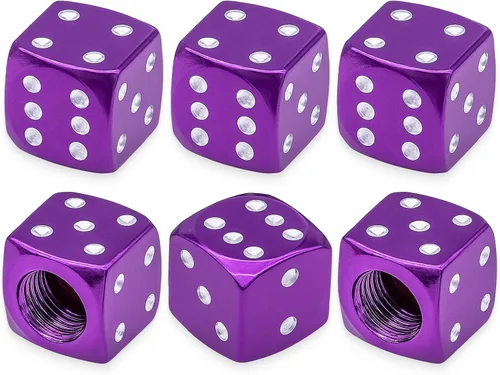 Vista 14 de 6 tapas de vástago de válvula de neumático, tapas de válvula de neumático de acero inoxidable para automóviles, camiones, SUV, motocicletas, Verde