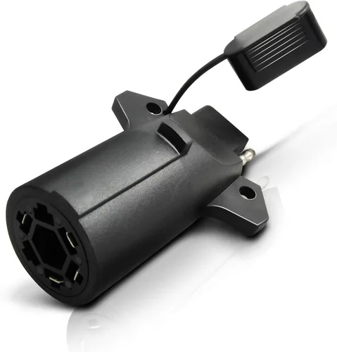 Vista 6 de OPT7 Adaptador probador de circuito de 7 pines y 4 pines con 6 indicadores LED, conector de hoja de 7 vías a conector plano de remolque de 4 vías