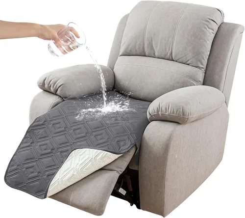 Vista 20 de Genina Juego de 2 Fundas de Reposabrazos para Sofá 100% Impermeables, Fundas para Reposabrazos de Sofá, Sillón, Protectores Antideslizantes