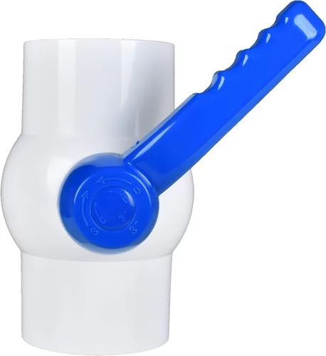 Vista 9 de (6 piezas) Válvula de bola de PVC de 1/2 pulgada, enchufe de válvula de bola de PVC de cierre con mango de giro fácil mejorado para tubo SCH40