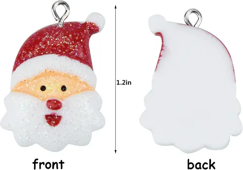 Vista 2 de 30 mini adornos de Navidad, decoraciones en miniatura de resina para mini árbol de Navidad