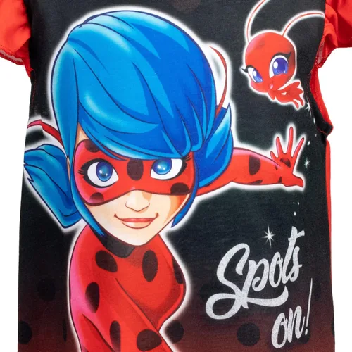 Vista 4 de Miraculous Pijama de noche para niñas de mariquita a niño grande