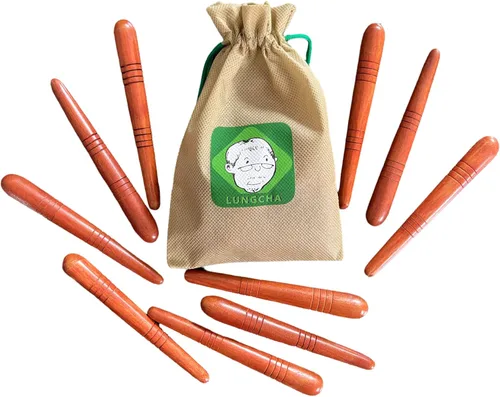 Vista 5 de Lungcha Kit de herramientas de masajeador de pies con guía de uso y bolsa de herramientas para pies, manos, espalda, cuello, hombro tailandés