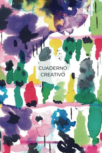 Libreta con un diseño bonito Cuaderno A5 a rayas, cuaderno inteligente,creativo e inspirador. Estampado en acuarela, libreta Bullet Journal, libro