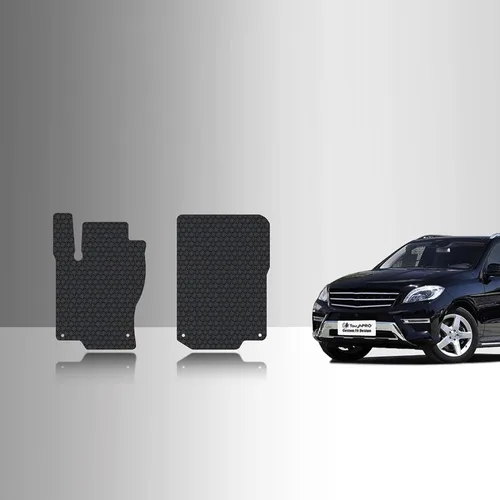 Vista 8 de ToughPRO Mercedes-Benz, clase GLE - Juego de tapetes para piso, muy resistente, para todo tipo de clima, de hule negro (2016-2017)