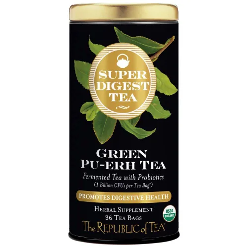 Vista 10 de The Republic of Tea Organic Aronia Elderberry Rooibos SuperDigest Tea® Bolsas de té probióticas (36 unidades)