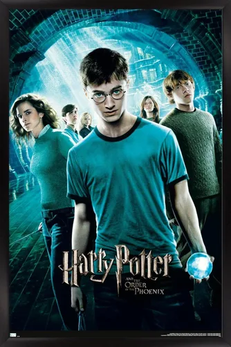Vista 9 de Harry Potter y la Orden del Fénix - Póster de pared de una hoja, 22.4 pulgadas de largo x 14.7 pulgadas de ancho, versión enmarcada de madera