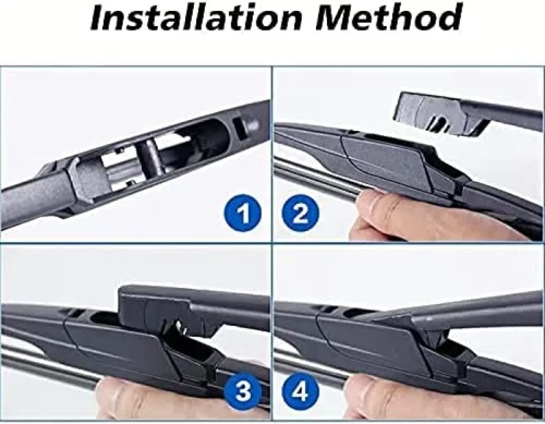 Vista 9 de Limpiaparabrisas trasero del coche limpiaparabrisas trasero brazo limpiaparabrisas para Nissan para marzo Hatchback 2010 2011 2012 2013 2014 2015