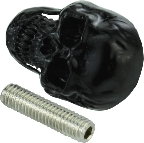 Vista 8 de Abfer Cubiertas de Tornillos de Matrícula con Diseño de Calavera Antirrobo Kit de Pernos de Marco de Tornillo de Matrícula Decorativo Compatible