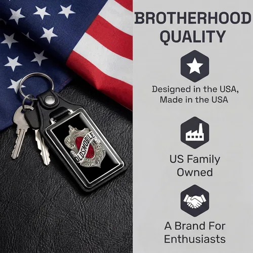 Vista 7 de Brotherhood Car Key Chain for Cutlass - Classic Models Keychain for Men and Women Gift Key Ring