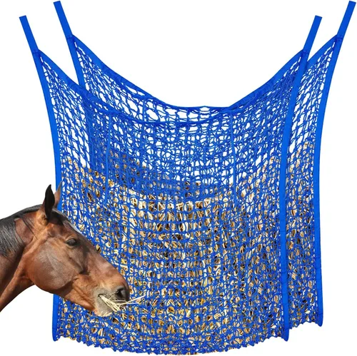 Vista 8 de Fabbay 2 bolsas de alimentación de heno de alimentación lenta para caballos, cabra, remolque, suministros de alimentación para caballos