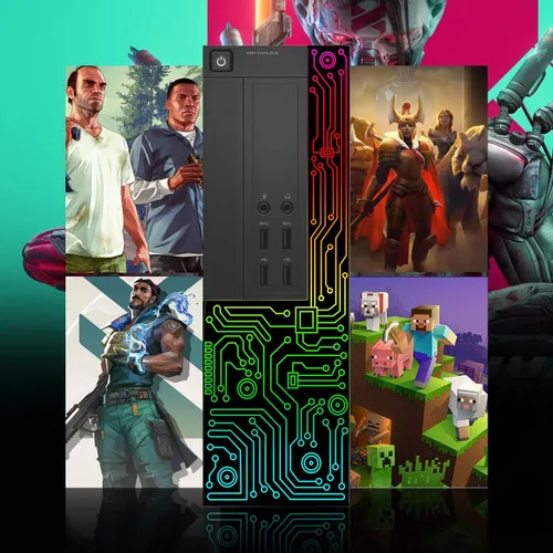 Vista 3 de Dell OptiPlex PC de computadora RGB de escritorio, Intel Core i5 de hasta 3.6 GHz, 16 GB de RAM, SSD de 512 GB, monitor HDMI de 22 pulgadas, mouse