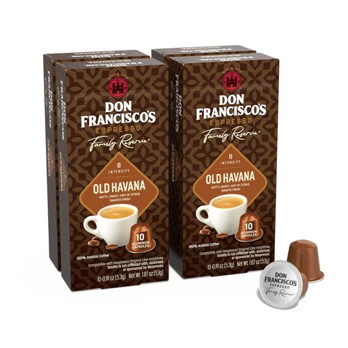 Vista 10 de Don Francisco's and Cafe La Llave - Paquete variado de cápsulas de café expreso – 50 unidades – Cápsulas de café espresso de aluminio reciclable