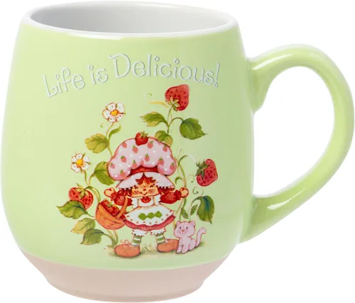 Vista 42 de Silver Buffalo Gilmore - Taza de café de cristal con cita para niñas, 17.5 Azul/Blanco