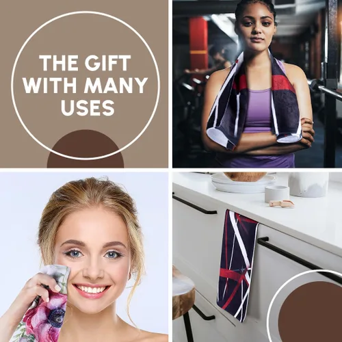 Vista 3 de 3dRose Buda Castle. Chain Bridge. Danube River. Budapest. Hungary. 15x22 Hand Towel