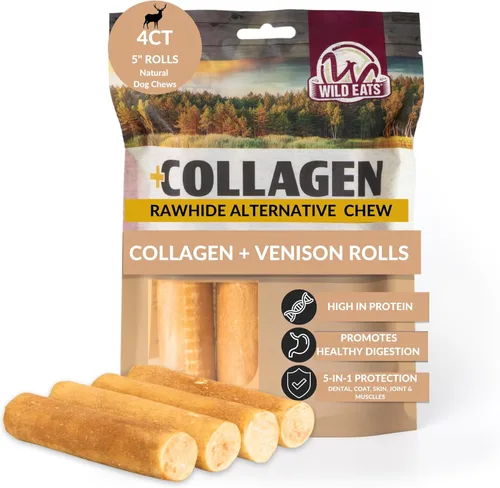 Vista 8 de Wild Eats Palitos de Colágeno de Pato Real Retriever para Perros, (15 Unidades) - Golosina Masticable para Perros de Larga Duración, Sin Cuero