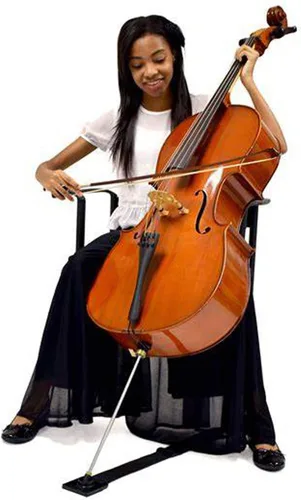 Vista 6 de Anclaje de pasador de violonchelo antideslizante Soporte de soporte antideslizante Dispositivo correa ajustable con almohadilla gruesa