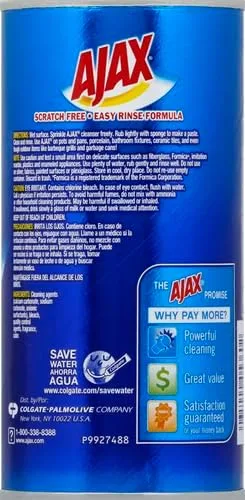 Vista 3 de Limpiador en polvo Ajax con blanqueador, 14 onzas (396 g)