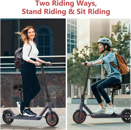 Vista 6 de Maxshot Electric Scooter, 19-20 MPH Max Speed, 15-28 Miles Range Negro