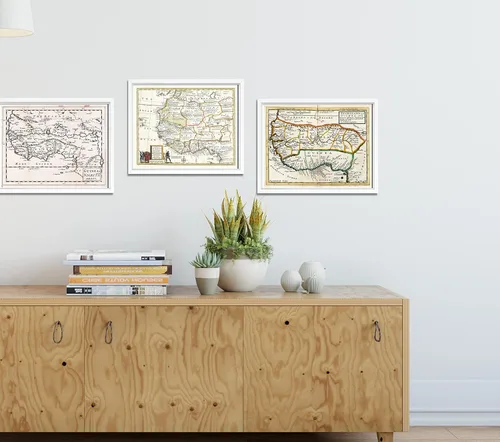 Vista 6 de 1736 Mapa de Negroland y Guinea, con los asentamientos europeos, explicando lo que pertenece a Inglaterra, Holanda, Dinamarca