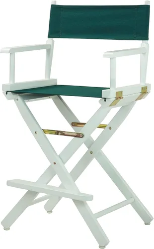 Vista 17 de Casual Home - Silla de director de 18 in, marco negro, lona negra, altura clásica