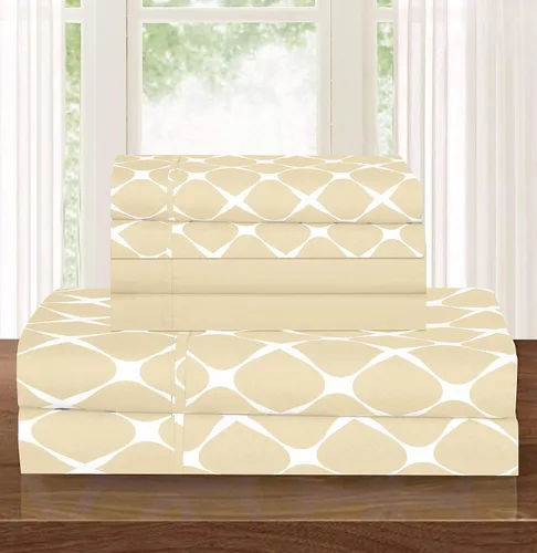 Vista 14 de Elegant Comfort - Juego de sábanas suaves de lujo, 4 piezas Marrón Chocolate